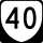 State Route 40 Truck marker