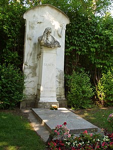 Brahms' grave in the Vienna Central Cemetery (1903)