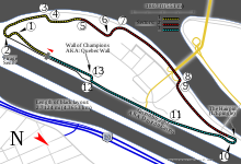 Layout of the Circuit Gilles Villeneuve