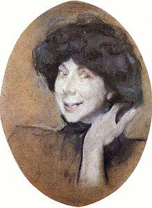 Portrait of Anna Benois wife of Alexandre Benois (1908)