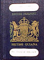 British Guiana Passport used when Guyana was a British colony
