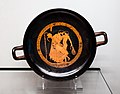 Attic kylix depicting a lover and a beloved. Brygos Painter. Around 485 - 480 BCE. Ashmolean Museum[44]