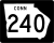 State Route 240 Connector marker