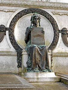 Sculpture of Clio by Alexander Stirling Calder on the tomb of historian Henry Charles Lea
