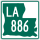 Louisiana Highway 886 marker