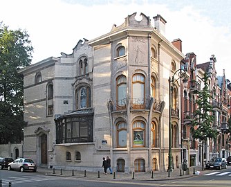 The Hôtel Hannon, an Art Nouveau house designed by Jules Brunfaut