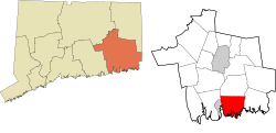 Groton's location within the Southeastern Connecticut Planning Region and the state of Connecticut