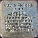Stolperstein für Anna Riepshoff