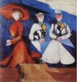 Three Female Figures, 1910