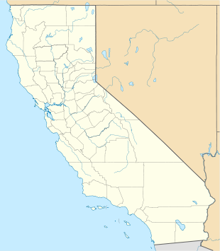 The locations of California wind farms