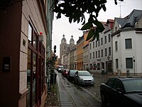 Inside the old town of Wittenberg, a UNESCO World Heritage Site