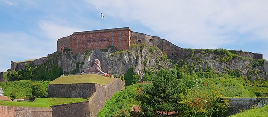 The Lion beneath the Belfort citadel.