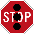 (R1-4) Stop when Traffic signals are off or flashing (used in New South Wales)