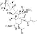 Image 23Structure of Azadirachtin, a terpenoid produced by the Neem plant, which helps ward off microbes and insects. Many secondary metabolites have complex structures (from Evolutionary history of plants)
