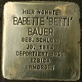 Stolperstein für Babette Bauer