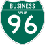 Business Spur 96 route marker