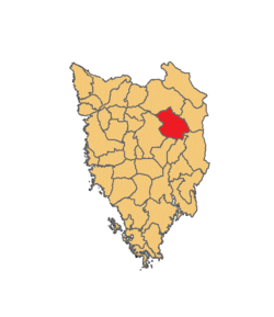 Location of the municipality in Istria