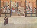 Image 63Spring Morning in the Han Palace, by Ming-era artist Qiu Ying (1494–1552 AD) (from History of painting)