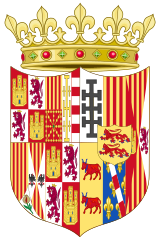 Coat of arms as queen consort and queen dowager (1505–1519)