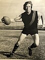 Donaldson at football training in the early 1970's