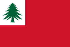 The Flag of New England with St George's Cross removed.[8]