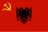 Flagge der Volksrepublik Albanien