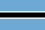 Flag of Botswana (horizontal stripes)