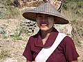 Conical Asian hat in Myanmar