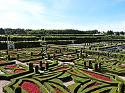 French formal garden of the Château de Villandry