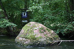 King Jagiełło's Stone is a natural landmark near Rudzki Most.
