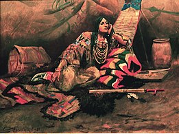 Keeoma #3, one of five "Keeoma" paintings of sensual Native women (body model was his wife Nancy)