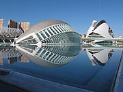 City of Arts and Sciences, Valencia: brise soleil at the L'Hemisfèric