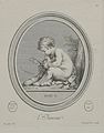 Love; Engraved print by Madame de Pompadour of a drawing by Boucher, after an engraved gemstone by Guay c. 1755.
