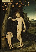 Lucas Cranach d.Ä. – Venus mit Amor als Honigdieb (Venus with Cupid as honey thieves), Schloss Güstrow, 1527