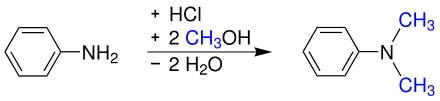 Synthese von N,N-Dimethylanilin