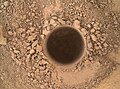 "Confidence Hills" rock on Mars - Curiosity's 1st target at Aeolis Mons (September 24, 2014).