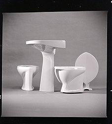 Ceramic sanitaries for Ideal Standard, 1954 ca.