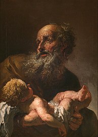 Simeon with Infant Jesus, Petr Brandl, 1725