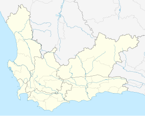 Map showing the location of Cape Winelands Biosphere Reserve
