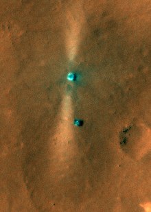 Zhurong rover and lander captured by HiRISE from NASA's MRO on June 6, 2021