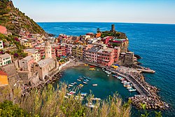 Vernazza seen from the Azure Trail