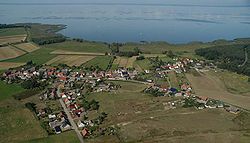 Aerial view of Warsin