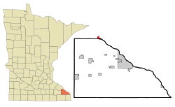 Location of Minneiska, Minnesota