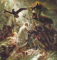 Ossian empfängt die Helden (Anne-Louis Girodet-Trioson 1801, Musée National de Malmaison, Rueil-Malmaison)