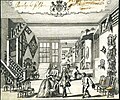 Trade card for a London furniture store, 1730–42
