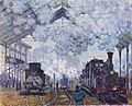 Claude Monet: Bahnhof Saint Lazare in Paris, Ankunft eines Zuges (1877)