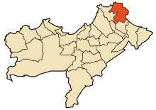 Location of Arzew within Oran Province