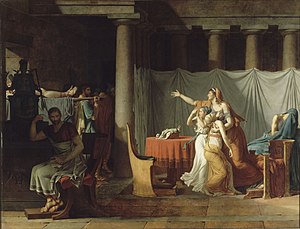 Die Liktoren bringen Brutus die Leichen seiner Söhne (Jacques-Louis David)