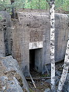 Bunker of the Harparskog Line in Raseborg, Finland