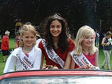 Holly Wells (left) - Soham Carnival Princess Attendant 28 May 2001